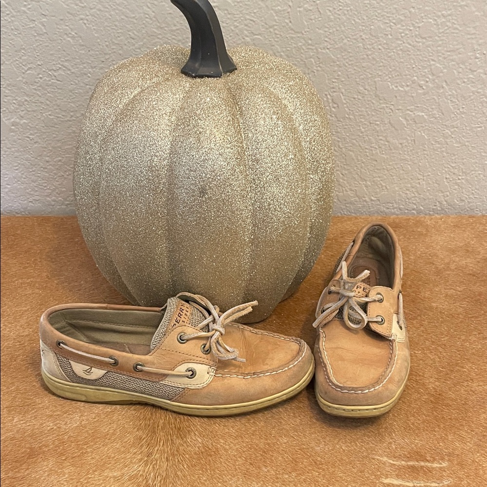 Sperry Light Brown Topsider Boat Shoes